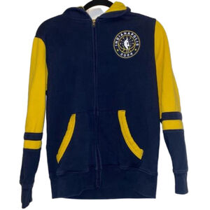 Boys NBA Indianapolis Pacers Blue and Yellow Hoodie Youth Large